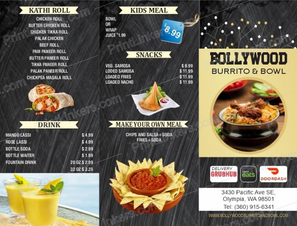 BOLLYWOOD BURRITO AND BOWL Menu image 2