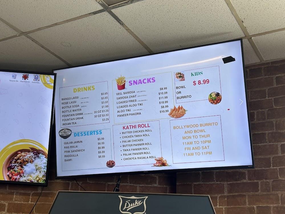 BOLLYWOOD BURRITO AND BOWL Menu image 4